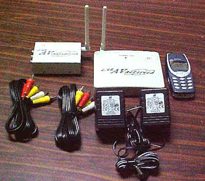 2.4Ghz wireless Video and Audio transmitter Kit